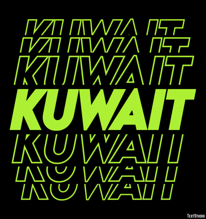 Kuwait Text effect