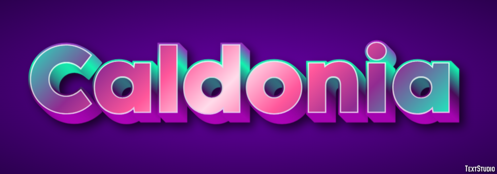 Caldonia Text effect