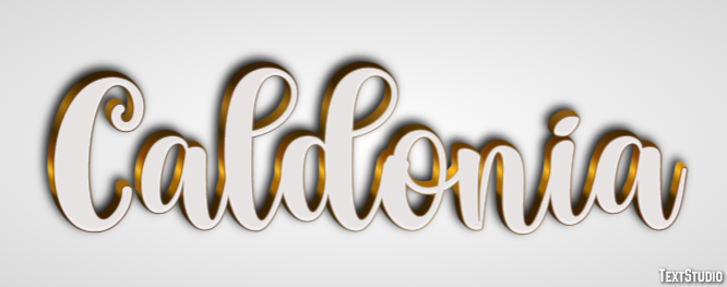 Caldonia Text effect