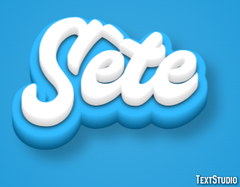 Sète Efeito de texto