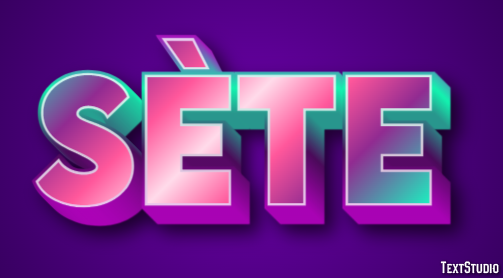 Sète Efeito de texto