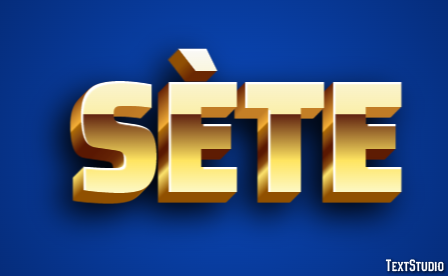 Sète Efeito de texto