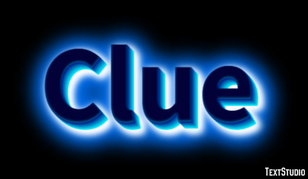 Clue Text Effect