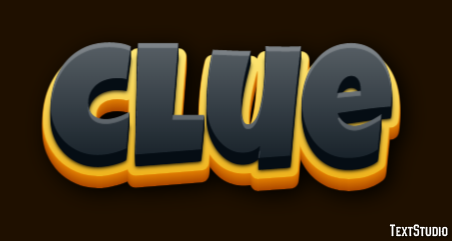 Clue Text Effect