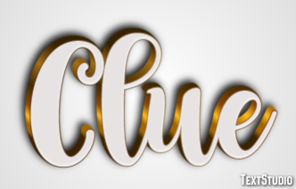 Clue Text Effect