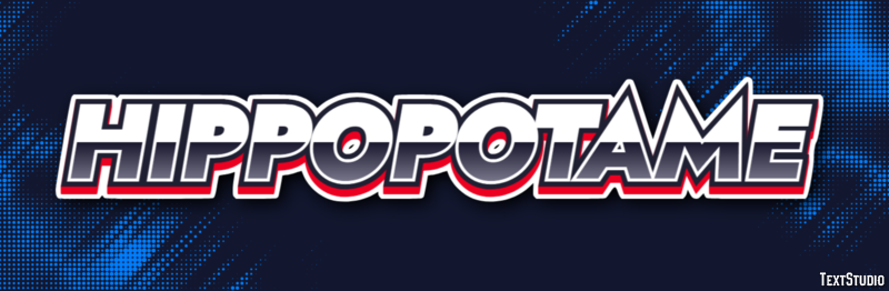 Hippopotame Effet de texte