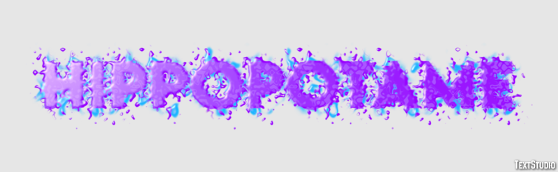 Hippopotame Effet de texte