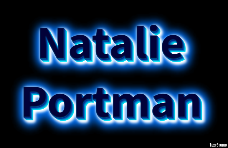 Natalie Portman テキスト効果