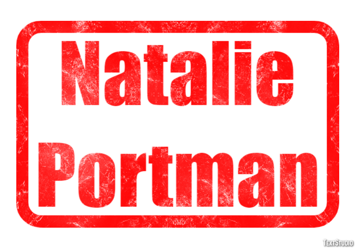 Natalie Portman テキスト効果