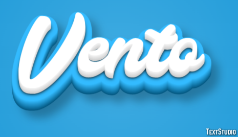 Vento Efeito de texto