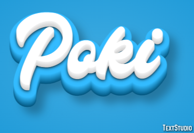 Poki Tekst Effect