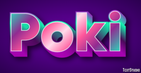 Poki Tekst Effect