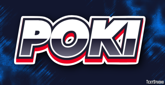 Poki Effet de Texte