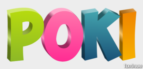 Poki Efecto de texto