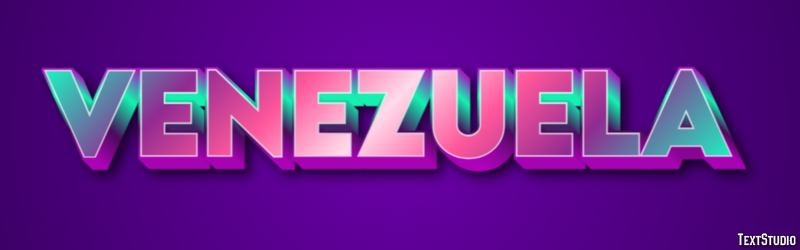Venezuela Text effect