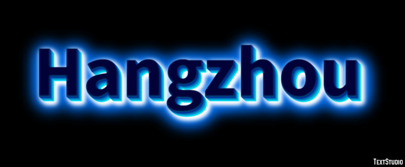 Hangzhou テキスト効果