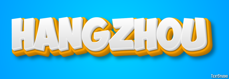 Hangzhou テキスト効果