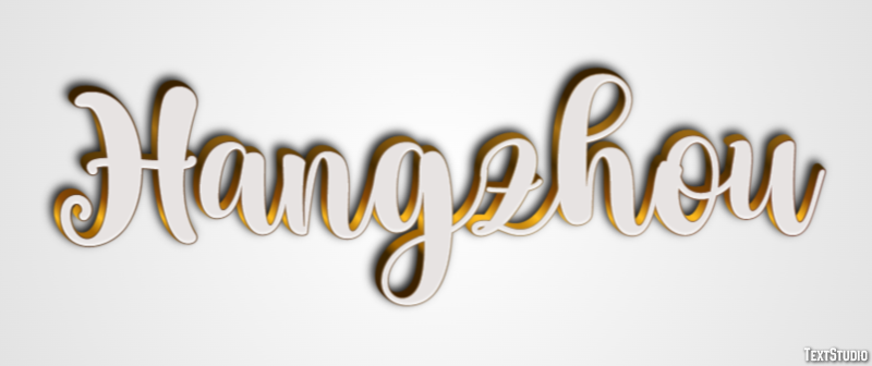 Hangzhou Effetto testo