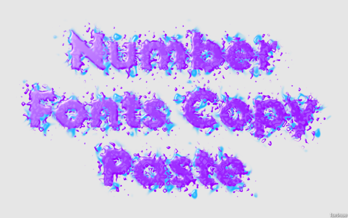 Number Fonts Copy Paste Texteffekt