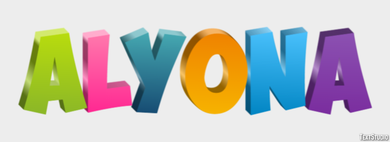 Alyona Tekst effect