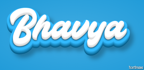 Bhavya Texteffekt
