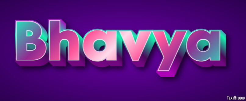 Bhavya Texteffekt
