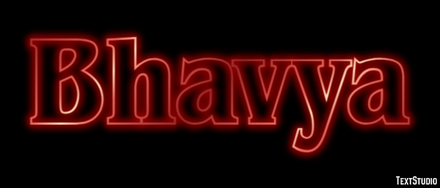 Bhavya Texteffekt