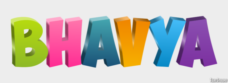 Bhavya Texteffekt