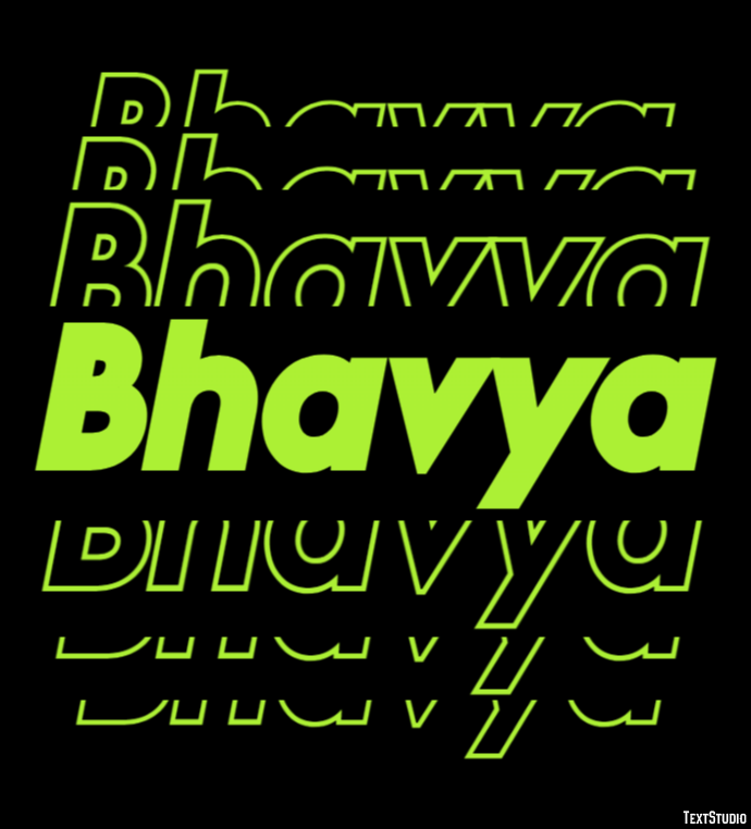 Bhavya Tekst Effect