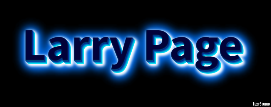 Larry Page Efecto de Texto