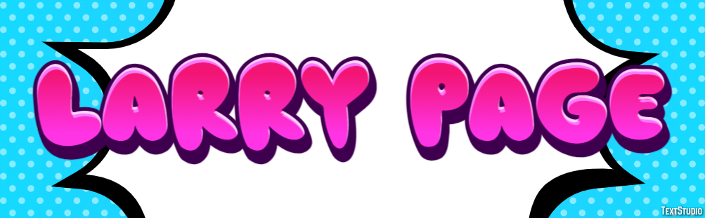 Larry Page Text effect