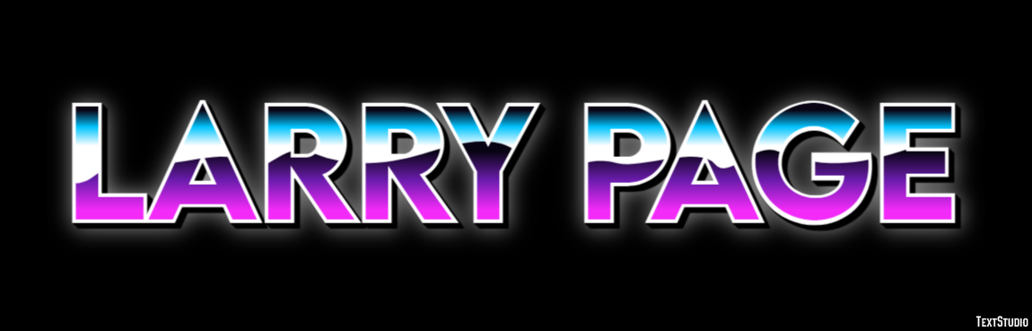 Larry Page Text effect