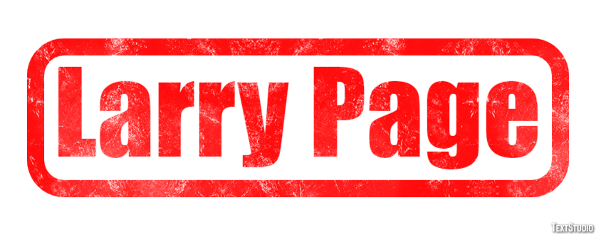 Larry Page Effetto testo