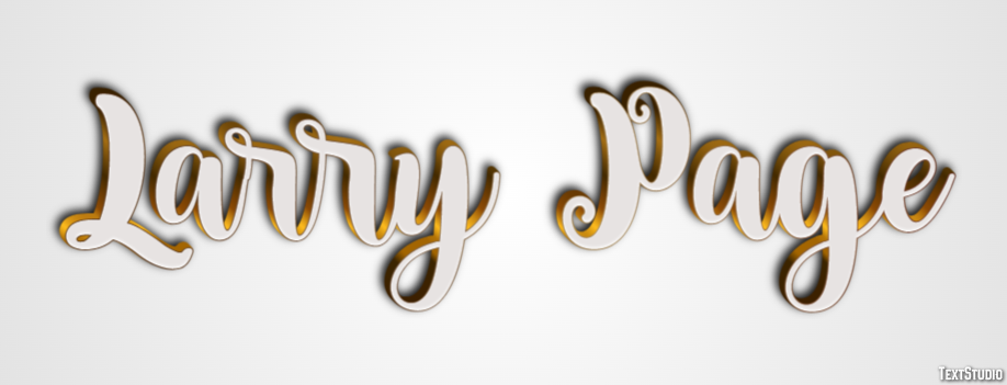 Larry Page Text Effect