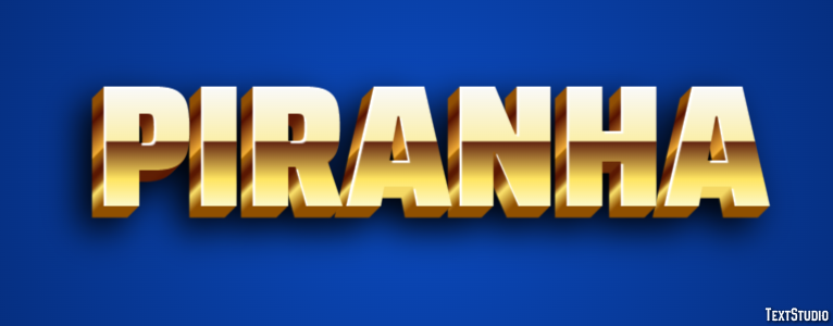 Piranha Text effect