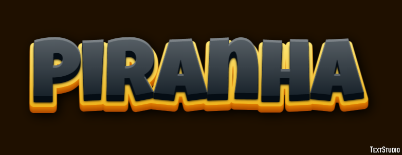 Piranha Text Effect
