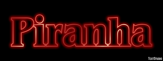Piranha Text Effect