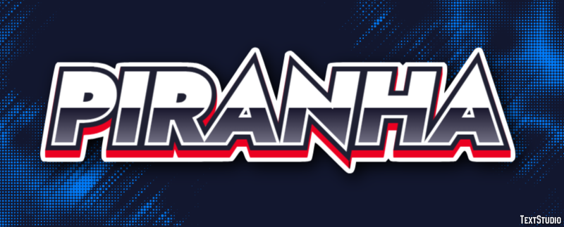 Piranha Text effect