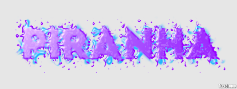 Piranha Text Effect