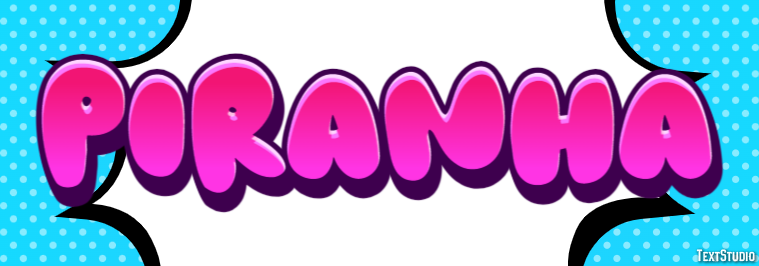 Piranha Text Effect