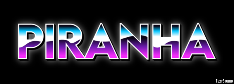 Piranha Text Effect