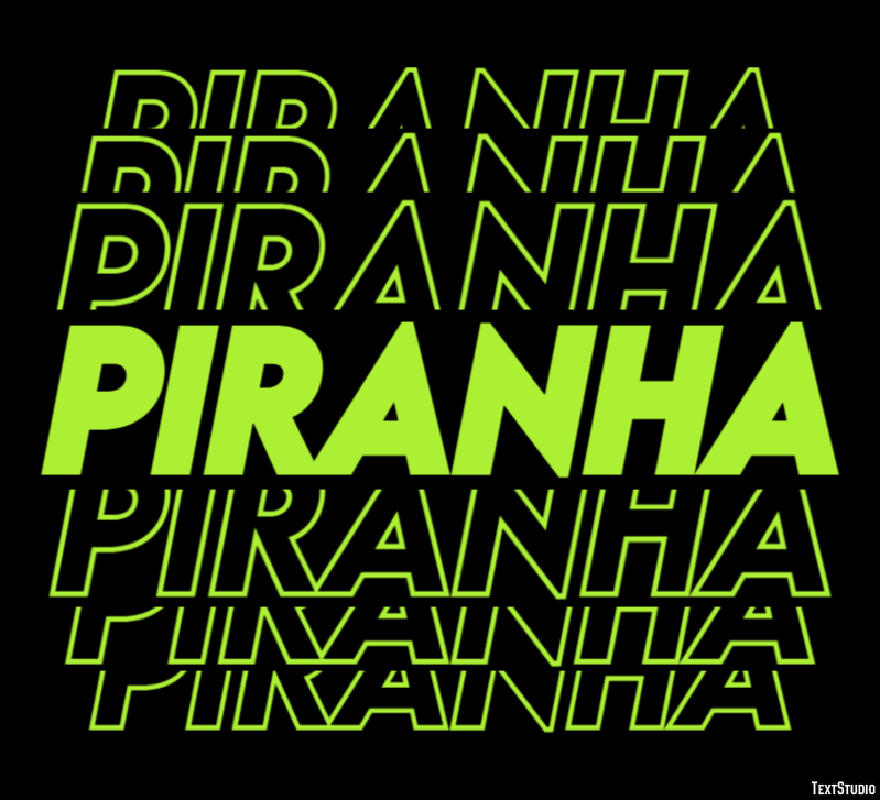 Piranha Text Effect