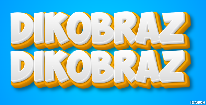 дикобраз dikobraz Текстовый эффект