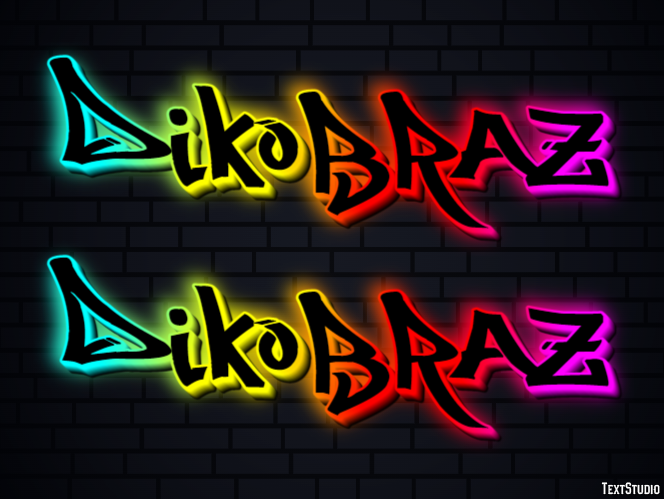 дикобраз dikobraz Текстовый эффект