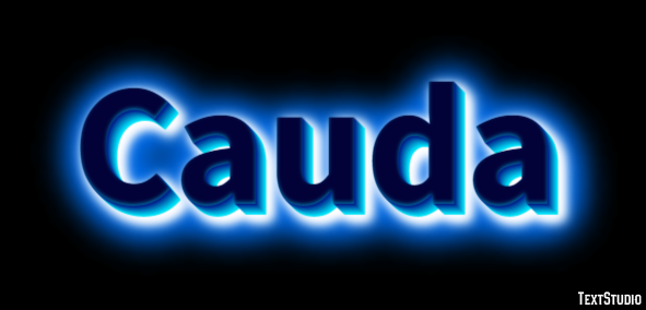 Cauda Efeito de texto