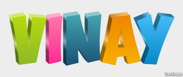 Vinay Text Effect