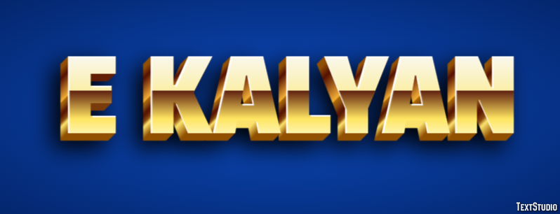 E Kalyan Effetto testo