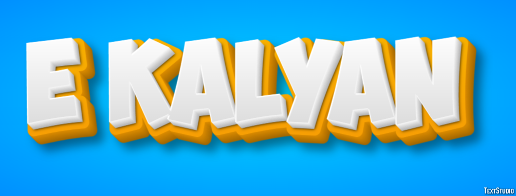 E Kalyan Effetto testo