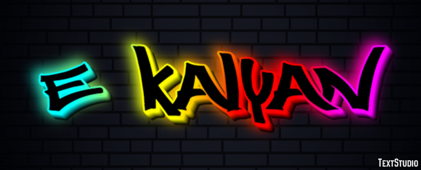 E Kalyan Effetto testo
