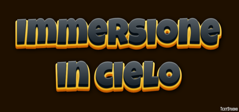 Immersione in cielo Effetto testo